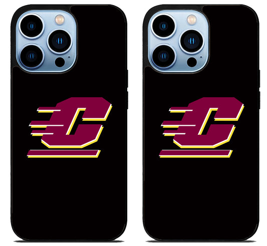 Central Michigan Chippewas Black iPhone 15 Pro | iPhone 15 Pro Max Case