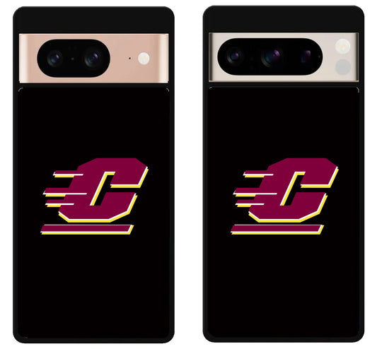 Central Michigan Chippewas Black Google Pixel 8 | 8 Pro Case