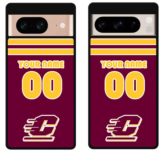 Custom Personalized Central Michigan Chippewas Google Pixel 8 | 8 Pro Case