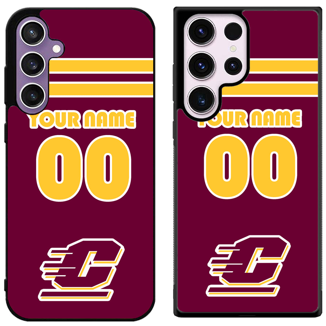Custom Personalized Central Michigan Chippewas Samsung Galaxy S24 | S24+ | S24 Ultra Case
