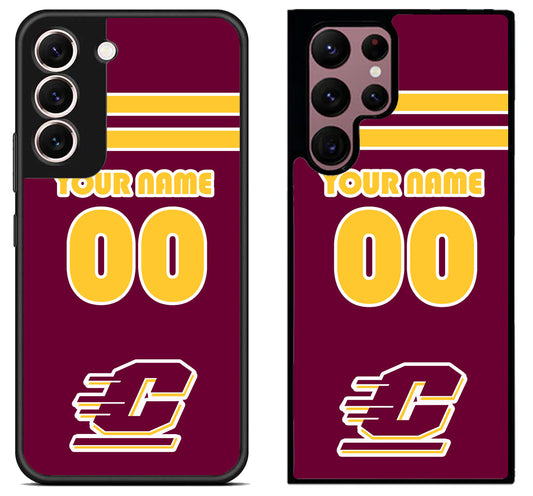 Custom Personalized Central Michigan Chippewas Samsung Galaxy S22 | S22+ | S22 Ultra Case