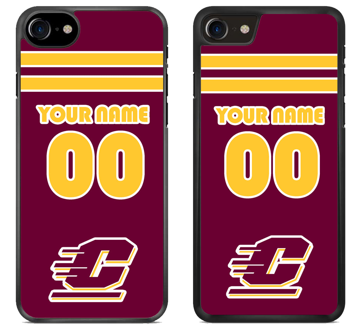 Custom Personalized Central Michigan Chippewas iPhone SE 2020 | iPhone SE 2022 Case