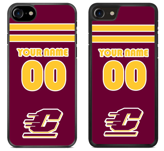 Custom Personalized Central Michigan Chippewas iPhone SE 2020 | iPhone SE 2022 Case