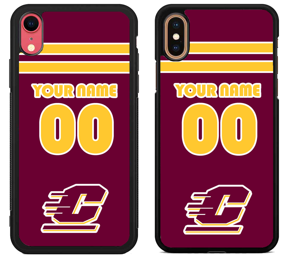 Custom Personalized Central Michigan Chippewas iPhone X | Xs | Xr | Xs Max Case