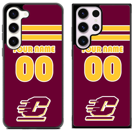 Custom Personalized Central Michigan Chippewas Samsung Galaxy S23 | S23+ | S23 Ultra Case