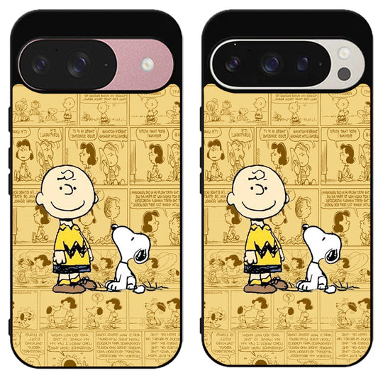 Charlie Brown Snoopy Comics Google Pixel 9 | 9 Pro | 9 Pro XL Case