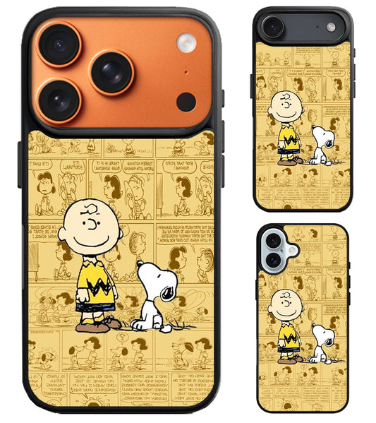Charlie Brown Snoopy Comics iPhone Air | iPhone 17 | 17 Pro | 17 Pro Max Case