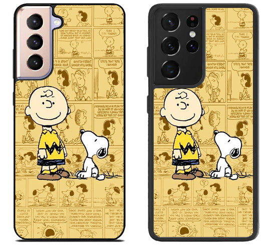 Charlie Brown Snoopy Comics Samsung Galaxy S21 | S21 FE | S21+ | S21 Ultra Case