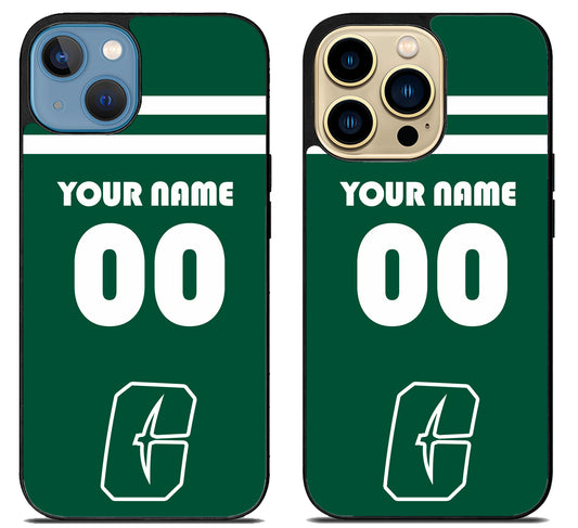 Custom Personalized Charlotte 49ers iPhone 14 | 14 Plus | 14 Pro | 14 Pro Max Case