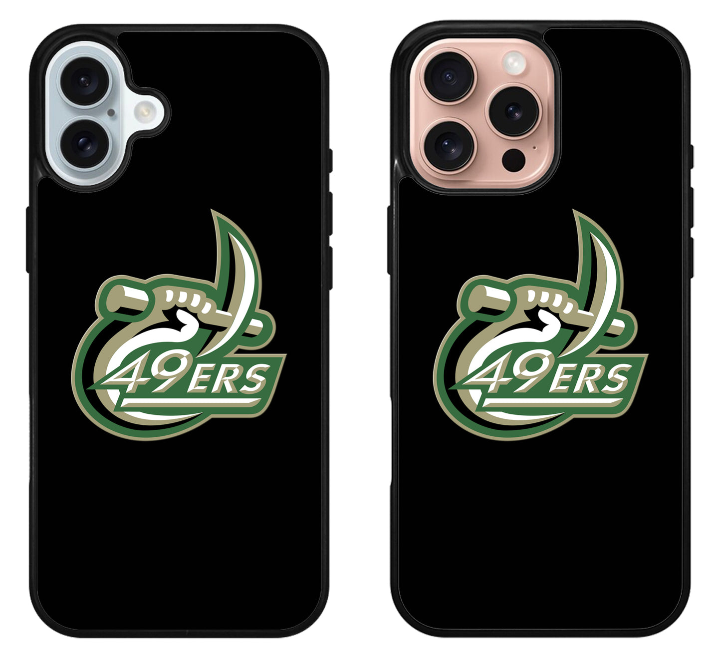 Charlotte 49ers Black iPhone 16 | 16 Plus | 16 Pro | 16 Pro Max Case