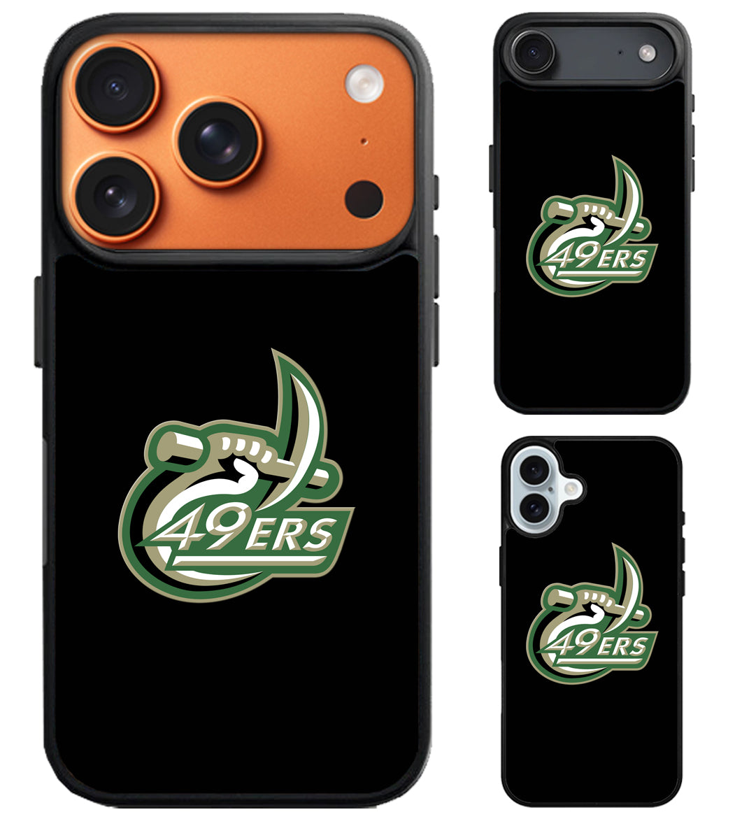 Charlotte 49ers Black iPhone Air | iPhone 17 | 17 Pro | 17 Pro Max Case