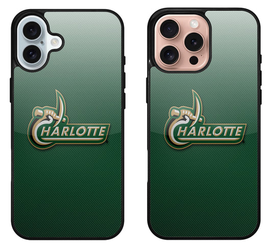 Charlotte 49ers Logo iPhone 16 | 16 Plus | 16 Pro | 16 Pro Max Case