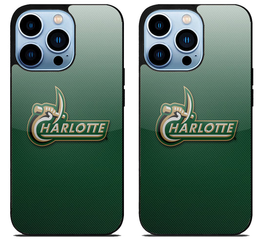 Charlotte 49ers Logo iPhone 15 Pro | iPhone 15 Pro Max Case