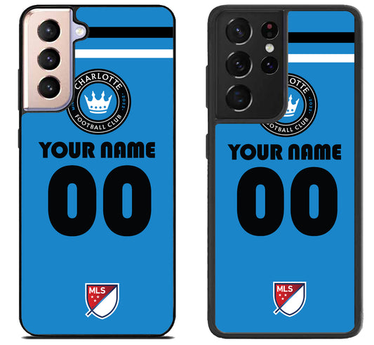 Custom Personalized Charlotte FC MLS Samsung Galaxy S21 | S21 FE | S21+ | S21 Ultra Case