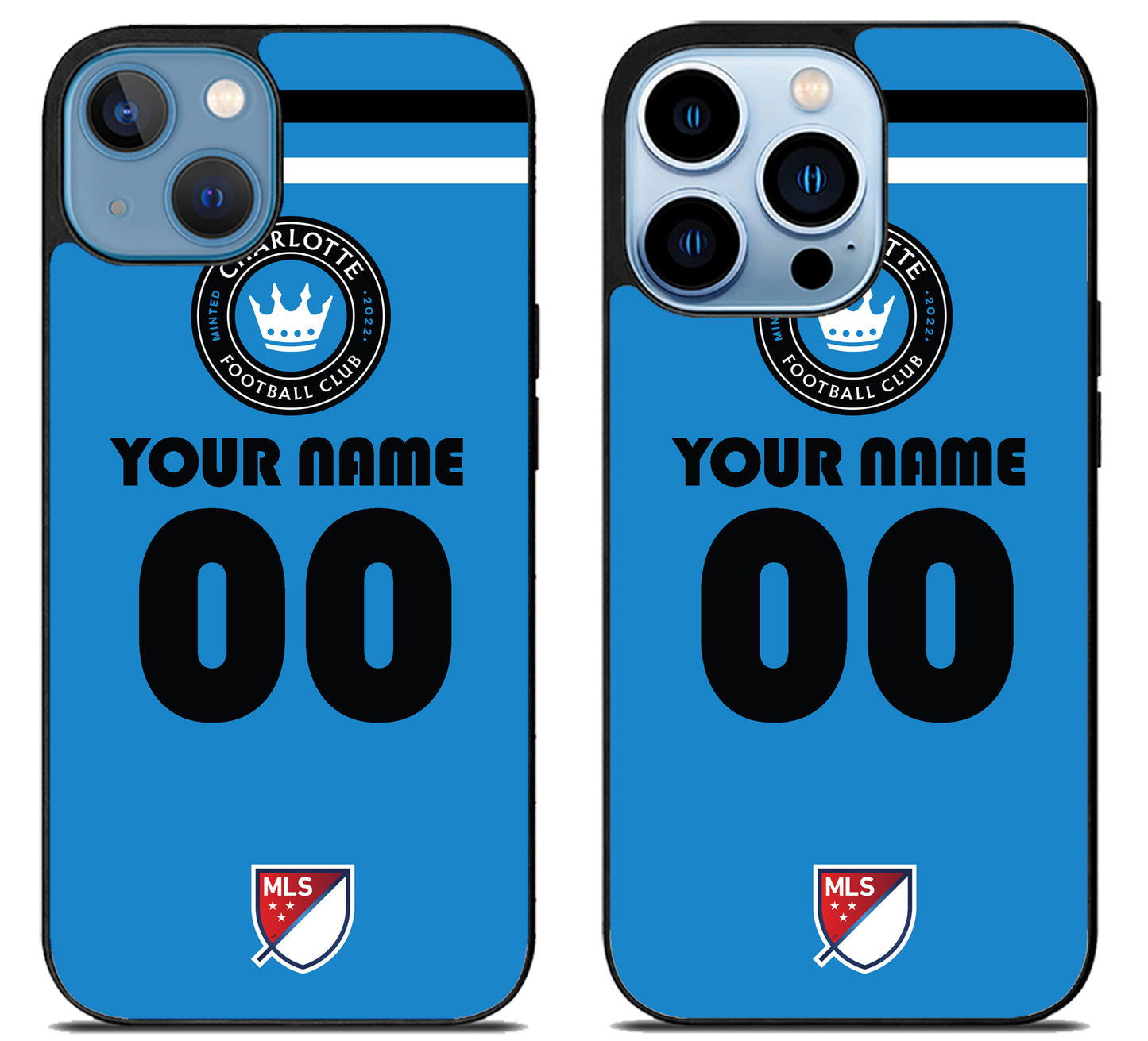 Custom Personalized Charlotte FC MLS iPhone 13 | 13 Mini | 13 Pro | 13 Pro Max Case