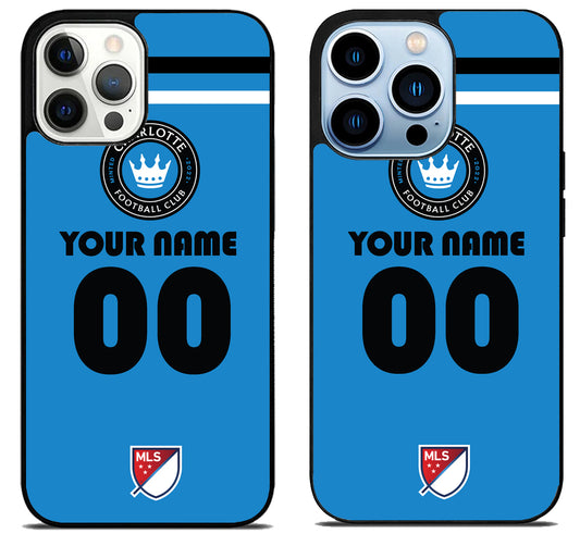 Custom Personalized Charlotte FC MLS iPhone 15 Pro | iPhone 15 Pro Max Case