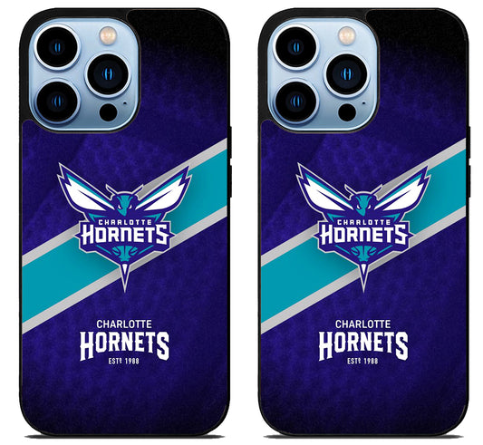 Charlotte Hornets Cover Logo iPhone 15 Pro | iPhone 15 Pro Max Case