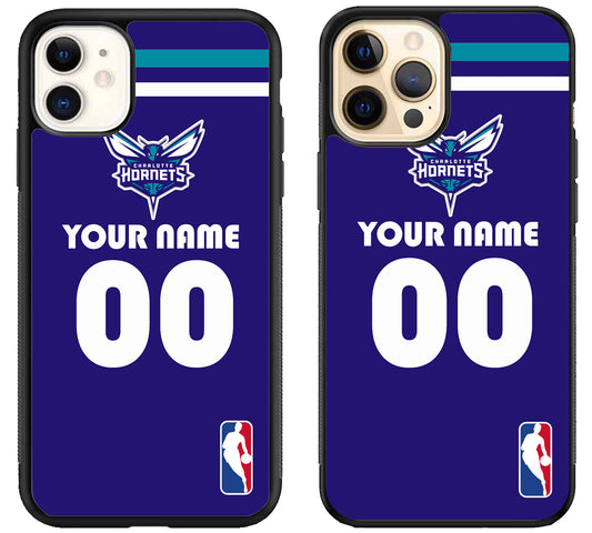 Custom Personalized Charlotte Hornets NBA iPhone 12 | 12 Mini | 12 Pro | 12 Pro Max Case