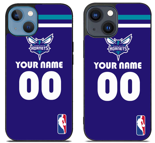 Custom Personalized Charlotte Hornets NBA iPhone 15 | iPhone 15 Plus Case