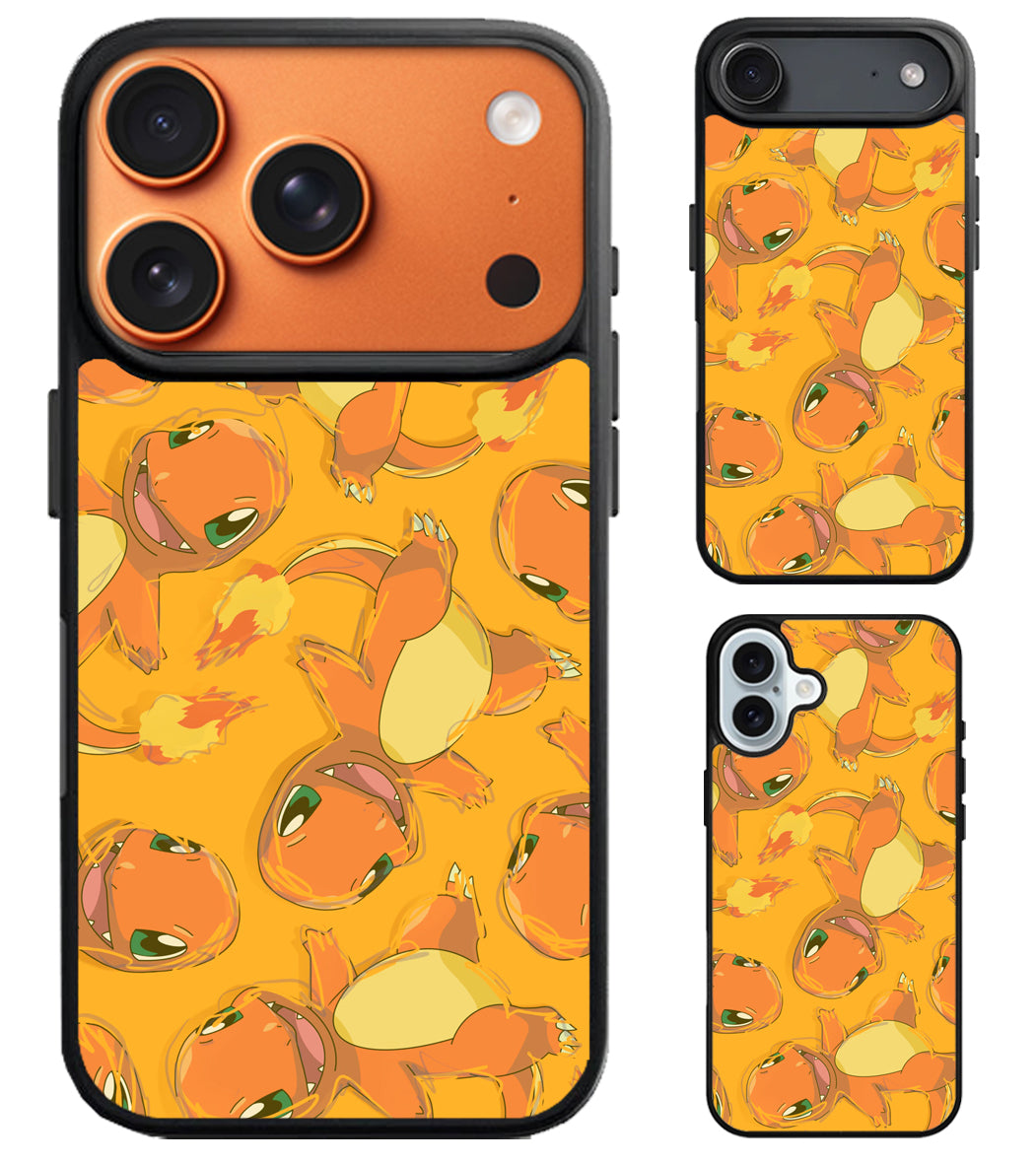 Charmander Pokemon Collage iPhone Air | iPhone 17 | 17 Pro | 17 Pro Max Case