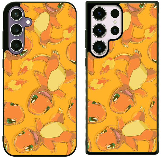 Charmander Pokemon Collage Samsung Galaxy S25 | S25+ | S25 Ultra Case