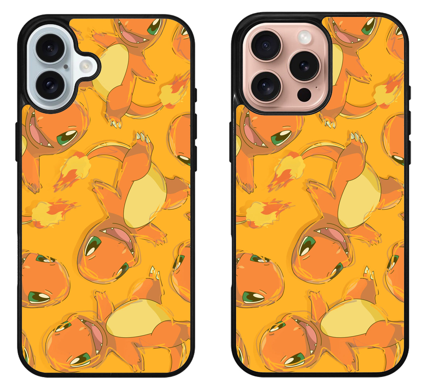 Charmander Pokemon Collage iPhone 16 | 16 Plus | 16 Pro | 16 Pro Max Case