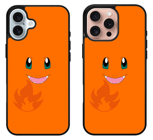 Charmander Pokemon Face iPhone 16 | 16 Plus | 16 Pro | 16 Pro Max Case