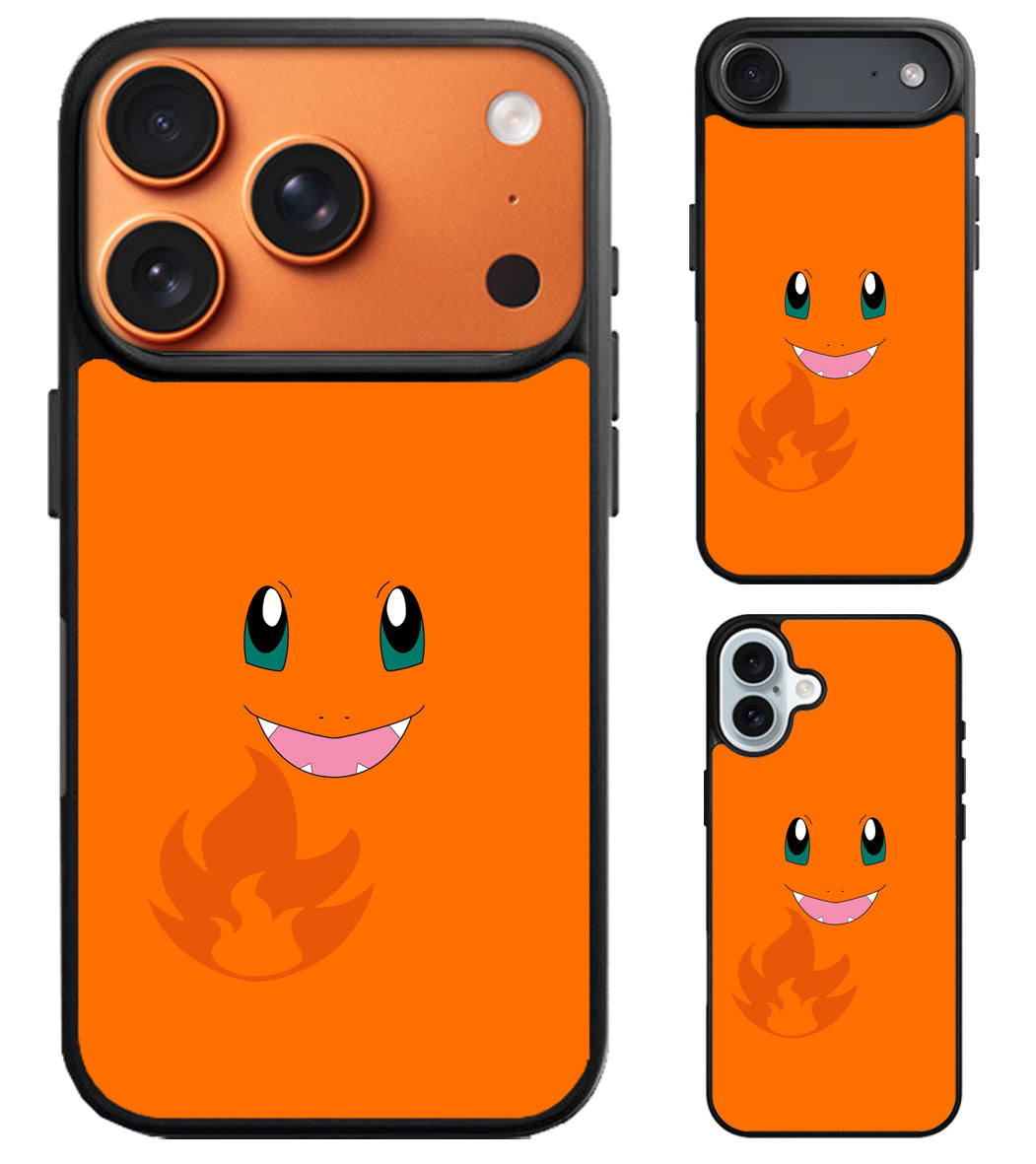 Charmander Pokemon Face iPhone Air | iPhone 17 | 17 Pro | 17 Pro Max Case