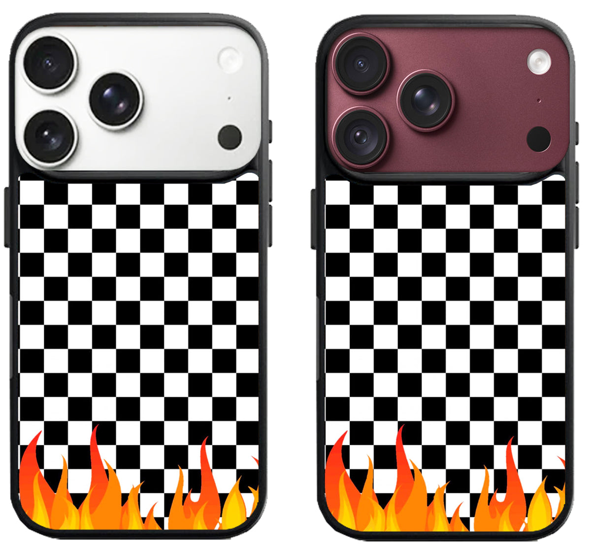 Checkerboard Vanz With Flames iPhone 18 Pro | 18 Pro Max Case