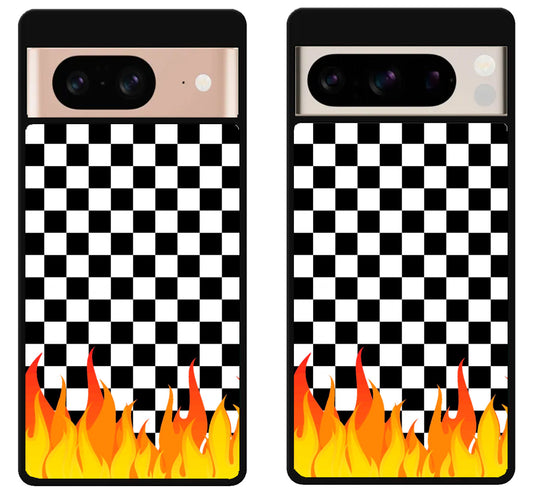 Checkerboard Vanz With Flame Google Pixel 8 | 8 Pro Case