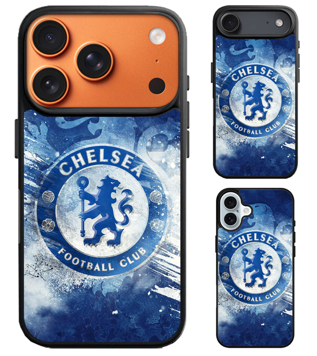 Chelsea Logo Background iPhone Air | iPhone 17 | 17 Pro | 17 Pro Max Case