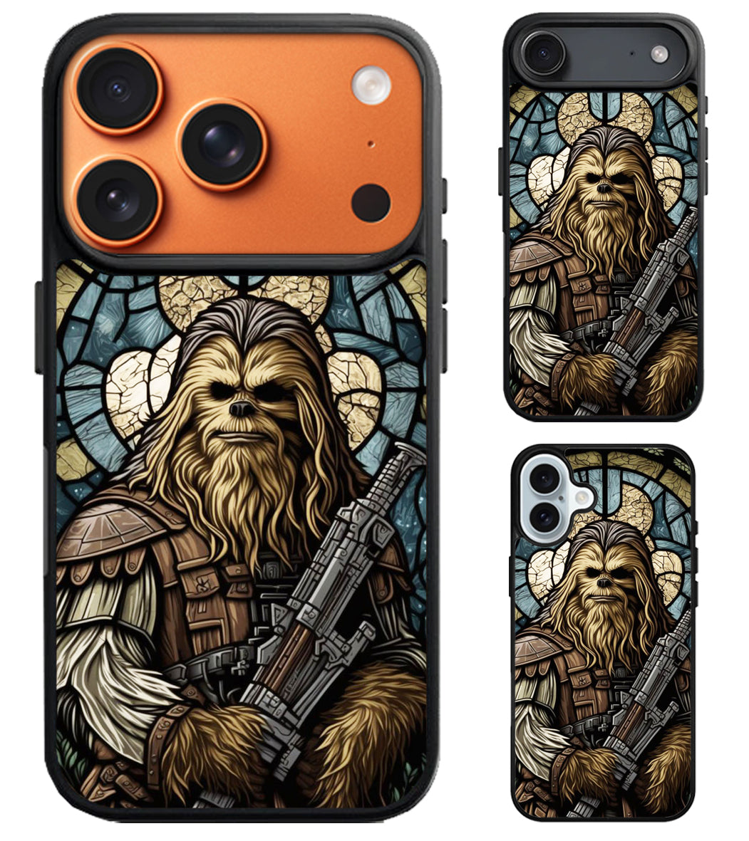 Chewbacca Stained Glass Star Wars iPhone Air | iPhone 17 | 17 Pro | 17 Pro Max Case