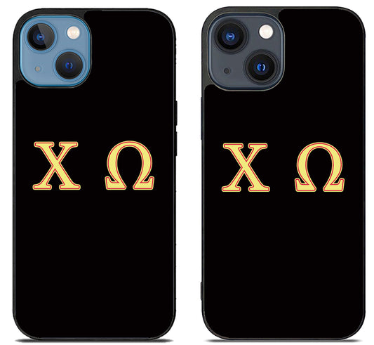 Chi Omega Black iPhone 15 | iPhone 15 Plus Case