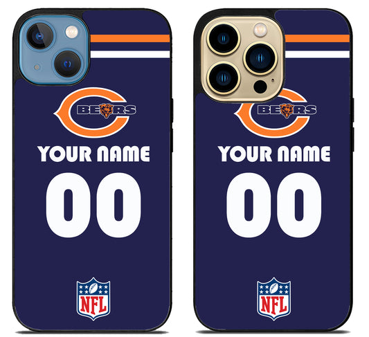 Custom Personalized Chicago Bears NFL iPhone 14 | 14 Plus | 14 Pro | 14 Pro Max Case