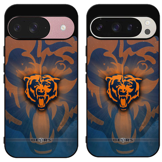 Chicago Bears Logo Background Google Pixel 9 | 9 Pro | 9 Pro XL Case