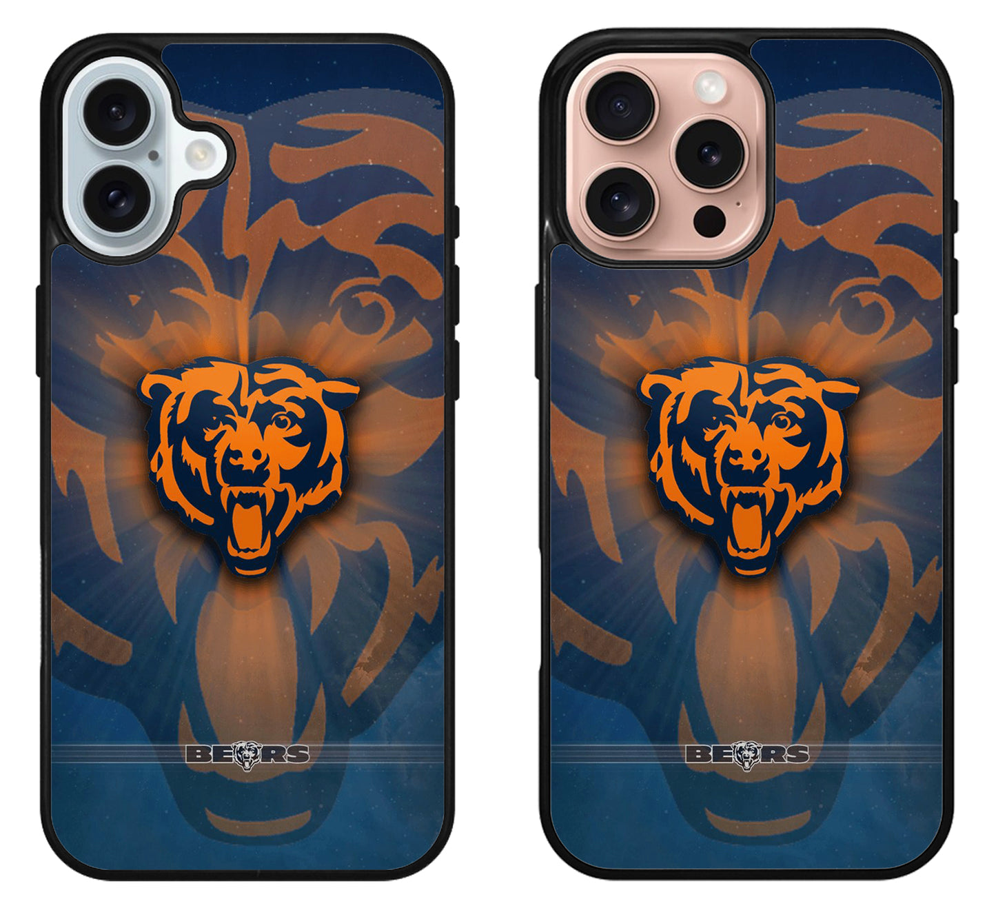 Chicago Bears Logo Background iPhone 16 | 16 Plus | 16 Pro | 16 Pro Max Case