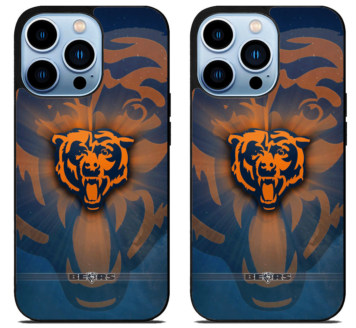 Chicago Bears Logo Background iPhone 15 Pro | iPhone 15 Pro Max Case