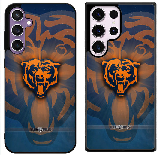 Chicago Bears Logo Background Samsung Galaxy S24 | S24+ | S24 Ultra Case