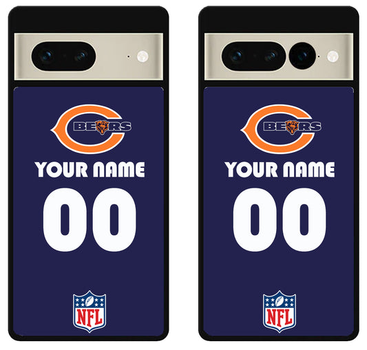 Custom Personalized Chicago Bears NFL Google Pixel 7 | 7 Pro Case