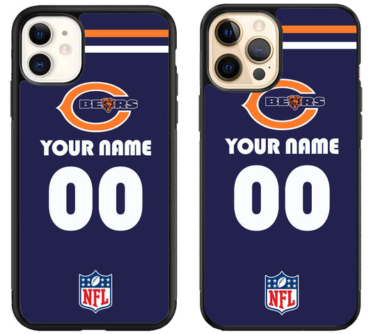 Custom Personalized Chicago Bears NFL iPhone 12 | 12 Mini | 12 Pro | 12 Pro Max Case