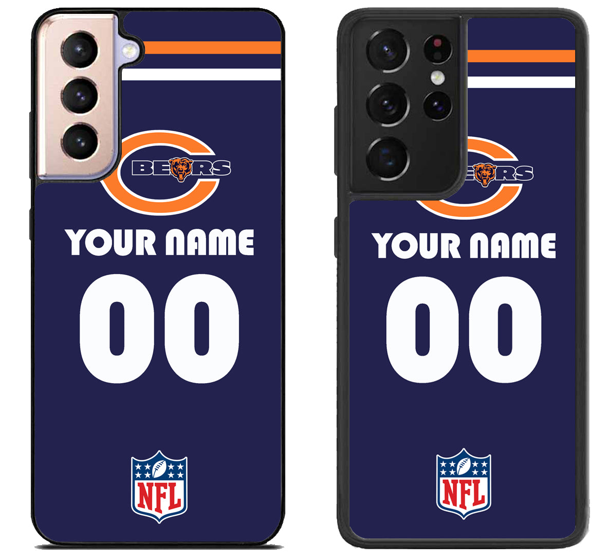 Custom Personalized Chicago Bears NFL Samsung Galaxy S21 | S21 FE | S21+ | S21 Ultra Case