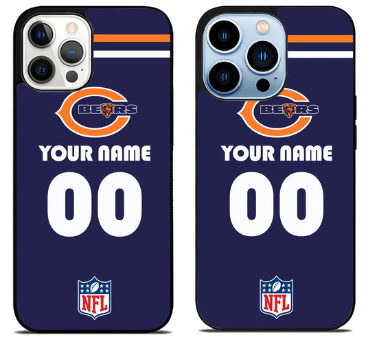 Custom Personalized Chicago Bears NFL iPhone 15 Pro | iPhone 15 Pro Max Case