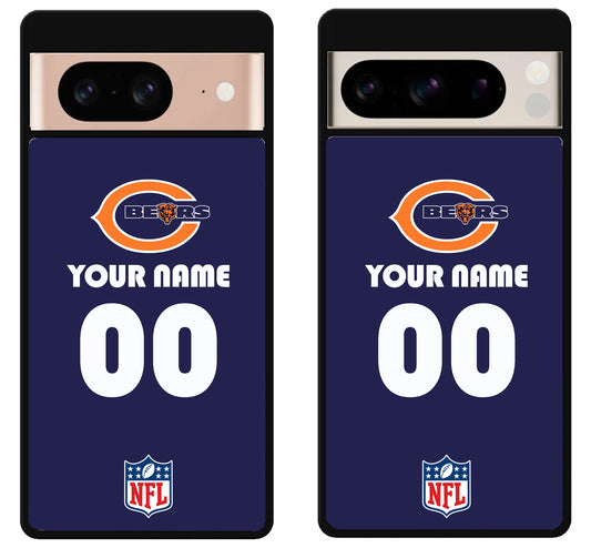 Custom Personalized Chicago Bears NFL Google Pixel 8 | 8 Pro Case