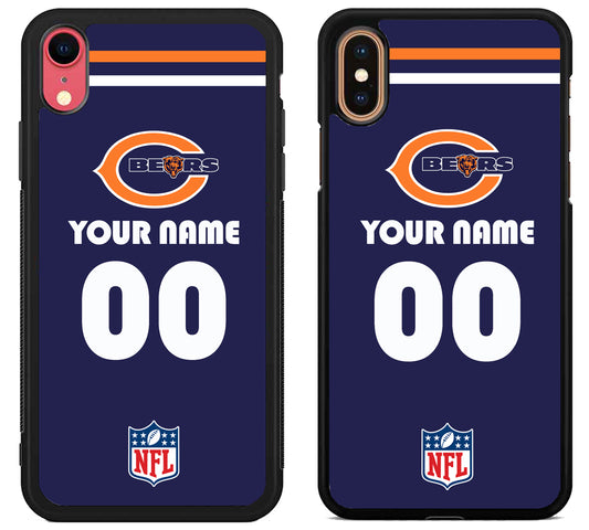 Custom Personalized Chicago Bears NFL iPhone X | Xs | Xr | Xs Max Case