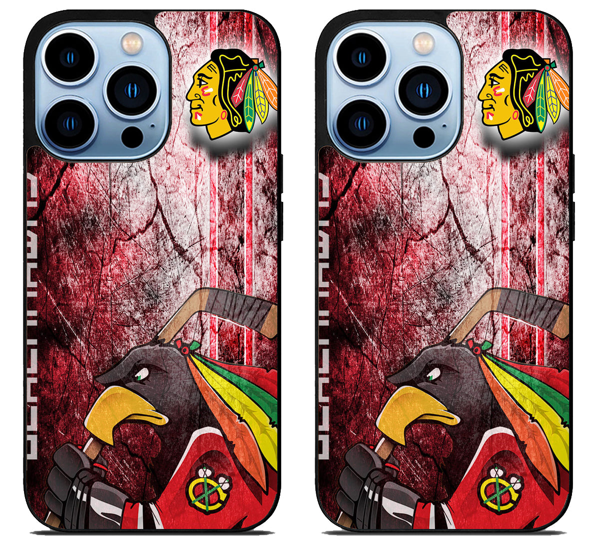 Chicago Blackhawks Background iPhone 15 Pro | iPhone 15 Pro Max Case