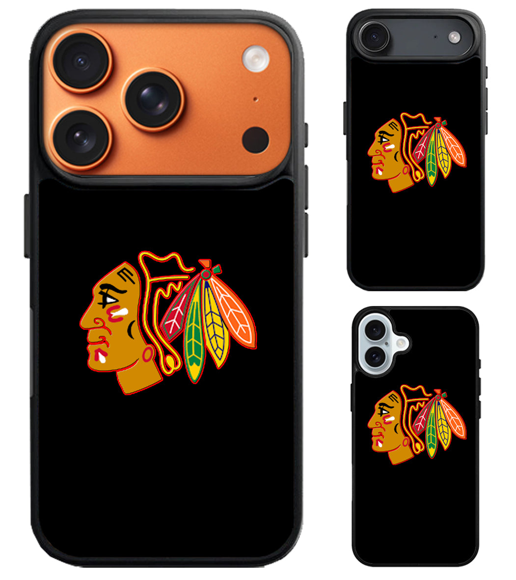Chicago Blackhawks Black iPhone Air | iPhone 17 | 17 Pro | 17 Pro Max Case