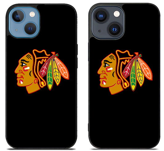 Chicago Blackhawks Logo Black iPhone 15 | iPhone 15 Plus Case