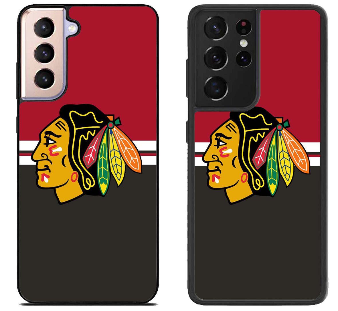 Chicago Blackhawks Stripe Samsung Galaxy S21 | S21 FE | S21+ | S21 Ultra Case