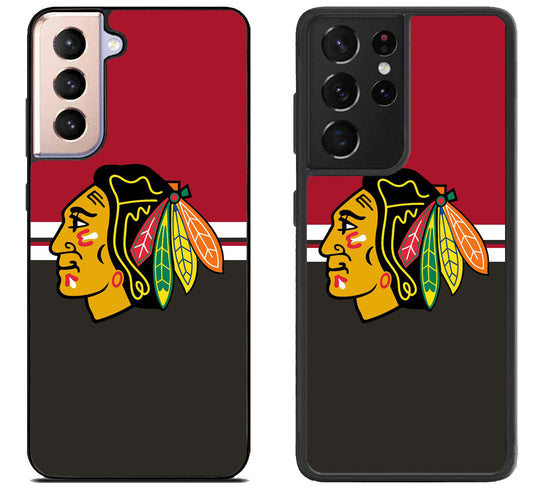 Chicago Blackhawks Stripe Samsung Galaxy S21 | S21 FE | S21+ | S21 Ultra Case