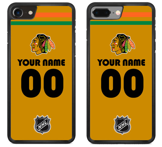 Custom Personalized Chicago Blackhawks NHL iPhone 8 | 8 Plus Case